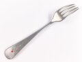 Gabel von der Wehrmacht aus Aluminium, datiert 1941, Gesamtlänge ca. 21 cm