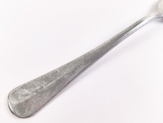Gabel von der Wehrmacht aus Aluminium, datiert 1941, Gesamtlänge ca. 21 cm