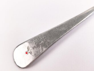 Gabel von der Wehrmacht aus Aluminium, datiert 1941, Gesamtlänge ca. 21 cm