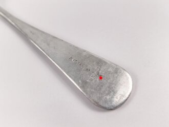 Gabel von der Wehrmacht aus Aluminium, datiert 1941, Gesamtlänge ca. 21 cm