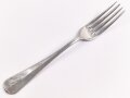 Gabel von der Wehrmacht aus Aluminium, datiert 1941, Gesamtlänge ca. 21 cm