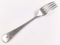 Gabel von der Wehrmacht aus Aluminium, datiert 1941, Gesamtlänge ca. 21 cm