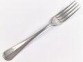 Gabel von der Wehrmacht aus Aluminium, datiert 1941, Gesamtlänge ca. 21 cm