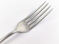 Gabel von der Wehrmacht aus Aluminium, datiert 1941, Gesamtlänge ca. 21 cm