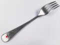 Gabel von der Wehrmacht aus Aluminium, datiert 1941, Gesamtlänge ca. 21 cm