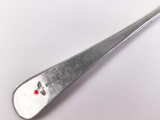 Gabel von der Wehrmacht aus Aluminium, datiert 1941, Gesamtlänge ca. 21 cm