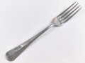 Gabel von der Wehrmacht aus Aluminium, datiert 1941, Gesamtlänge ca. 21 cm