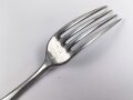 Gabel von der Wehrmacht aus Aluminium, datiert 1941, Gesamtlänge ca. 21 cm
