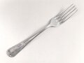 Gabel von der Wehrmacht aus Aluminium, datiert 1941, Gesamtlänge ca. 21 cm