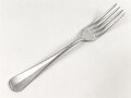 Gabel von der Wehrmacht aus Aluminium, datiert 1941, Gesamtlänge ca. 21 cm