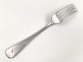 Gabel von der Wehrmacht aus Aluminium, datiert 1941, Gesamtlänge ca. 21 cm