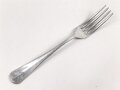 Gabel von der Wehrmacht aus Aluminium, datiert 1941, Gesamtlänge ca. 21 cm
