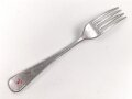 Gabel von der Wehrmacht aus Aluminium, datiert 1941, Gesamtlänge ca. 21 cm