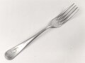 Gabel von der Wehrmacht aus Aluminium, datiert 1941, Gesamtlänge ca. 21 cm