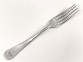 Gabel von der Wehrmacht aus Aluminium, datiert 1941, Gesamtlänge ca. 21 cm