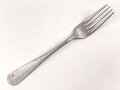 Gabel von der Wehrmacht aus Aluminium, datiert 1941, Gesamtlänge ca. 21 cm