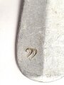 Gabel von der Wehrmacht aus Aluminium, datiert 1941, Gesamtlänge ca. 21 cm