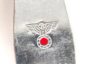 Löffel von der Wehrmacht aus Aluminium, datiert 1942, Gesamtlänge ca. 21 cm