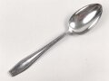 Löffel von der Wehrmacht aus Aluminium, datiert 1942, Gesamtlänge ca. 21 cm
