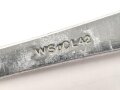 Löffel von der Wehrmacht aus Aluminium, datiert 1942, Gesamtlänge ca. 21 cm