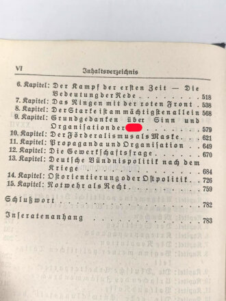 Adolf Hitler "Mein Kampf" blaue Ganzleinenausgabe von 1937