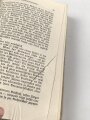 Adolf Hitler "Mein Kampf" Hochzeitsausgabe der Gemeinde Bruck an der Leitha Österreich von 1939, Portrait vorne hat sich gelöst, datiert 1943