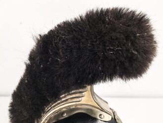 Bayern, Helm Modell 1850 für schwere Bürgerwehr Kavallerie. In allen Teilen originales, dekoratives Stück
