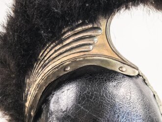 Bayern, Helm Modell 1850 für schwere Bürgerwehr Kavallerie. In allen Teilen originales, dekoratives Stück