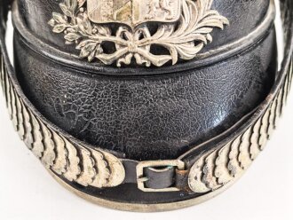 Bayern, Helm Modell 1850 für schwere Bürgerwehr Kavallerie. In allen Teilen originales, dekoratives Stück