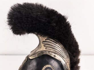 Bayern, Helm Modell 1850 für schwere Bürgerwehr Kavallerie. In allen Teilen originales, dekoratives Stück