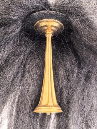 Bayern, Paradebusch mit Trichter für eine Pickelhaube. Guter Zustand, im Aufbewahrungskarton