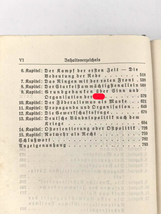 Adolf Hitler "Mein Kampf" blaue Ganzleinenausgabe von 1938