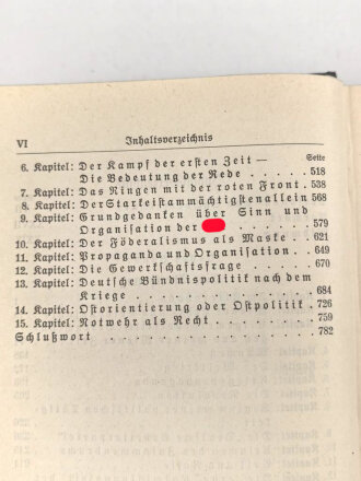 Adolf Hitler "Mein Kampf" Hochzeitsausgabe / Kriegsausgabe von 1940 der Gauhauptstadt Innsbruck, Widmung lose innliegend, datiert 1943