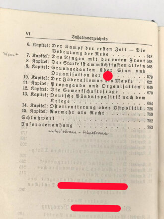 Adolf Hitler "Mein Kampf" blaue Ganzleinenausgabe von 1935, im Schutzumschlag, dieser defekt