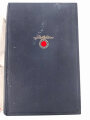 Adolf Hitler "Mein Kampf" blaue Ganzleinenausgabe von 1935, im Schutzumschlag, dieser defekt