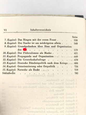Adolf Hitler "Mein Kampf" Auflage von 1942, Hochzeitsausgabe / Kriegsausgabe der Stadt Wien mit Widmung von 1943, im Schuber. Sehr guter Zustand