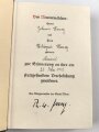 Adolf Hitler "Mein Kampf" Auflage von 1942, Hochzeitsausgabe / Kriegsausgabe der Stadt Wien mit Widmung von 1943, im Schuber. Sehr guter Zustand