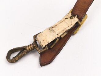 Kaiserreich, geweisstes Koppel für Berittene. Das Unterfutter beschädigt, sonst guter Gesamtzustand. Länge 100cm