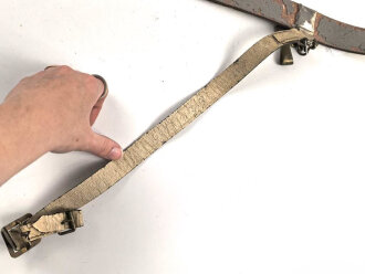 Kaiserreich, geweisstes Koppel für Berittene. Das Unterfutter beschädigt, sonst guter Gesamtzustand. Länge 110cm