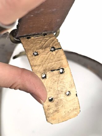 Kaiserreich, geweisstes Koppel für Berittene. Das Unterfutter beschädigt, sonst guter Gesamtzustand. Länge 110cm