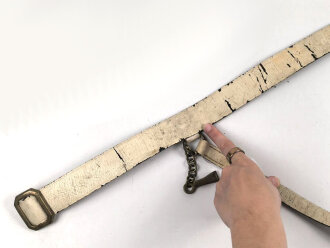 Kaiserreich, geweisstes Koppel für Berittene. Das Unterfutter beschädigt, sonst guter Gesamtzustand. Länge 110cm