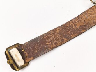 Kaiserreich, geweisstes Koppel für Berittene. Das Unterfutter fehlt, sonst guter Gesamtzustand. Länge 100cm