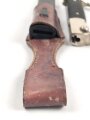 Extraseitengewehr frühe Wehrmacht oder Luftwaffe. Ordentliches Stück in gutem Zustand, Hersteller Tiger Solingen, der ungeschwärzte Koppelschuh zugehörig