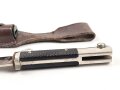Extraseitengewehr frühe Wehrmacht oder Luftwaffe. Ordentliches Stück in gutem Zustand, Hersteller Tiger Solingen, der ungeschwärzte Koppelschuh zugehörig