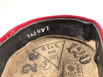Zaristisches Russland. Steifes Krätzchen für Mannschaften. Kammerstück von 1905, leicht mottig, ungereinigt