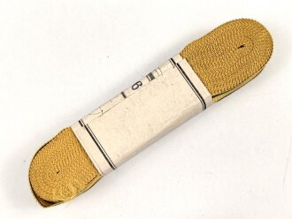 Braunschweig, Nichtkämpferband für die Bandspange zum Kriegsverdienstkreuz 2. Klasse. Breite 15mm, in der originalen Banderole, laut dieser 10 Meter