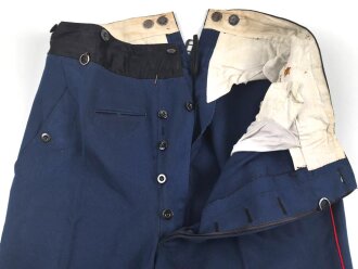 Kaiserreich, lange Hose für Offiziere der Infanterie. Getragenes Stück in gutem Zustand, ungereinigt.