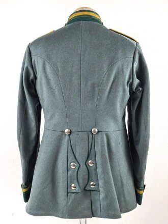 1.Weltkrieg Preussen, Waffenrock für einen Gefreiten im Jäger Regiment zu Pferde Nr. 3 ( Colmar ). Ungereinigtes Eigentumstück in gutem Gesamtzustand