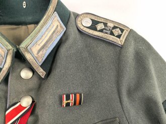 Geschönte Feldbluse Modell 1936 für Kraftfahrtruppe des Stabsfeldwebel Brinkmann.. Meiner Ansicht nach so zusammengehörig. Guter Zustand