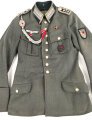 Geschönte Feldbluse Modell 1936 für Kraftfahrtruppe des Stabsfeldwebel Brinkmann.. Meiner Ansicht nach so zusammengehörig. Guter Zustand